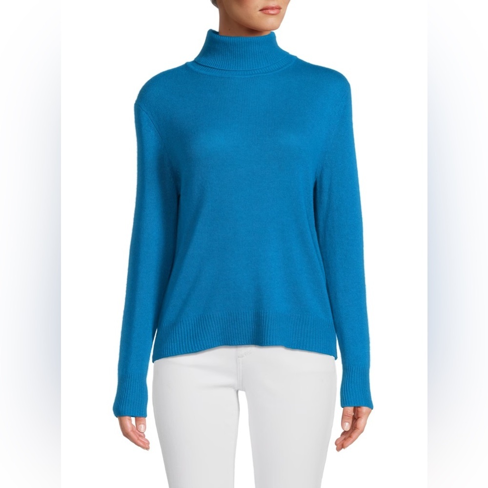 360 CASHMERE - Catelyn Cashmere sweater in Kingfisher Blue. Small - P2P 19"